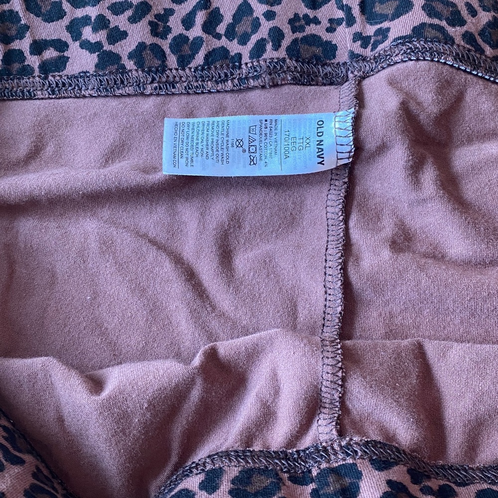 Leopard pattern plus size leggings - Picture 3 of 7